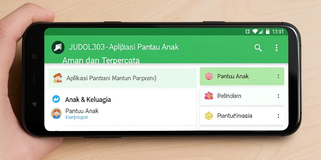 Tampilan antarmuka JUDOL303 yang ramah anak dan informatif.