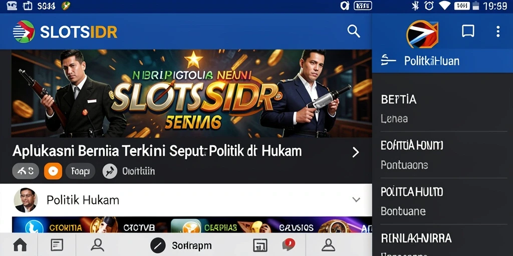 Tampilan antarmuka SLOTSIDR yang informatif dan mudah dipahami.